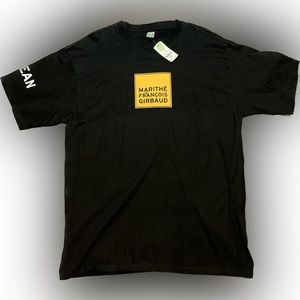 Men's NEW Black T-Shirt, MARITHE FRANCOIS GIRBAUD, XXL